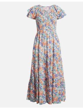Banjanan Ira Floral Tiered Maxi Dress Size XS